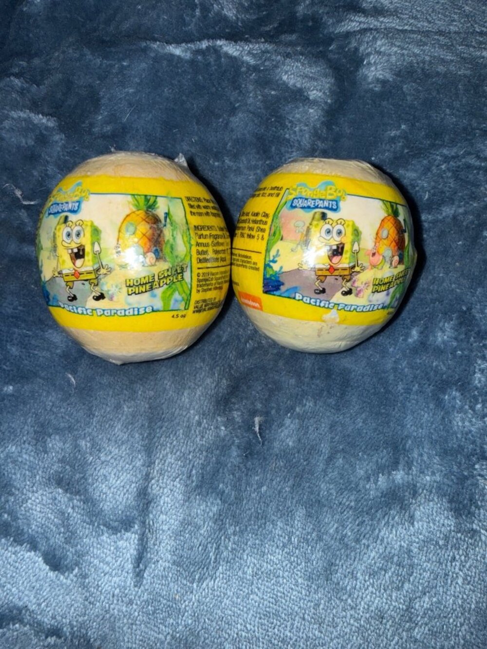 SpongeBob SquarePants Pacific Paradise Bath Bombs 4.5 Oz Each - Set Of 2